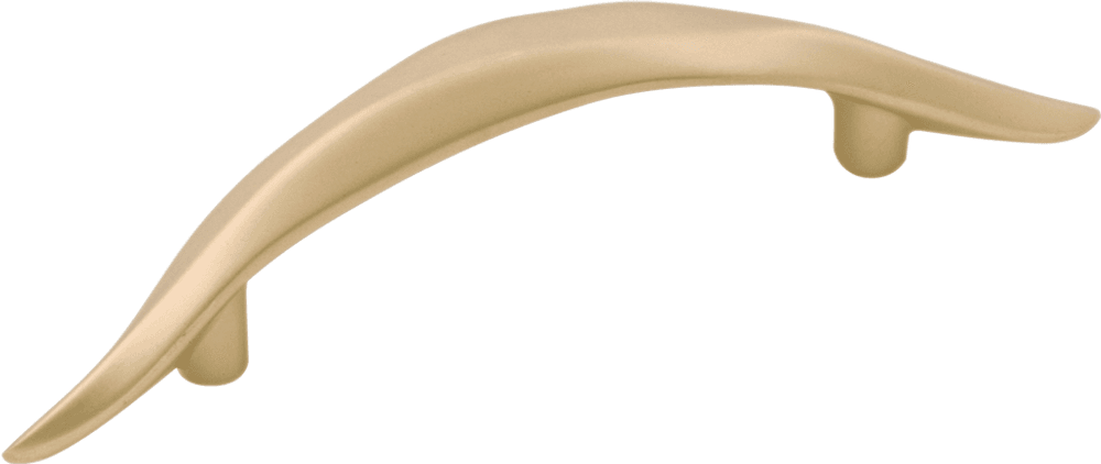 3" Willow Designer Pull, Flat Ultra Brass