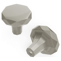 1-1/4" Karat Cabinet Knob, Satin Nickel