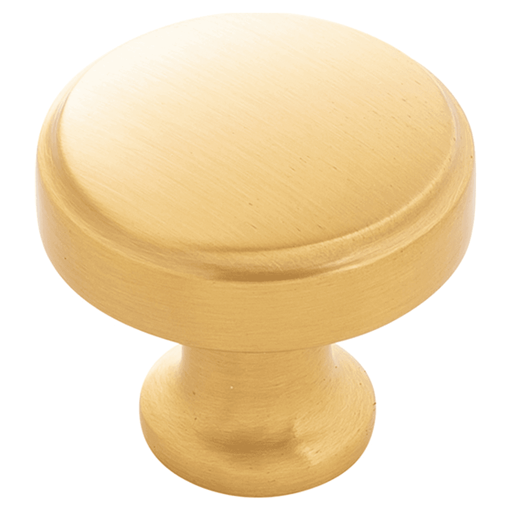 1-1/4" Piper Cabinet Knob, Brushed Golden Brass