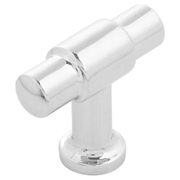 1-5/8" x 5/8" Piper T-Cabinet Knob, Chrome (10/Box)