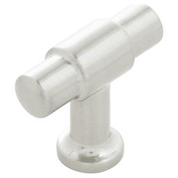 1-5/8" x 5/8" Piper T-Cabinet Knob, Satin Nickel (10/Box)