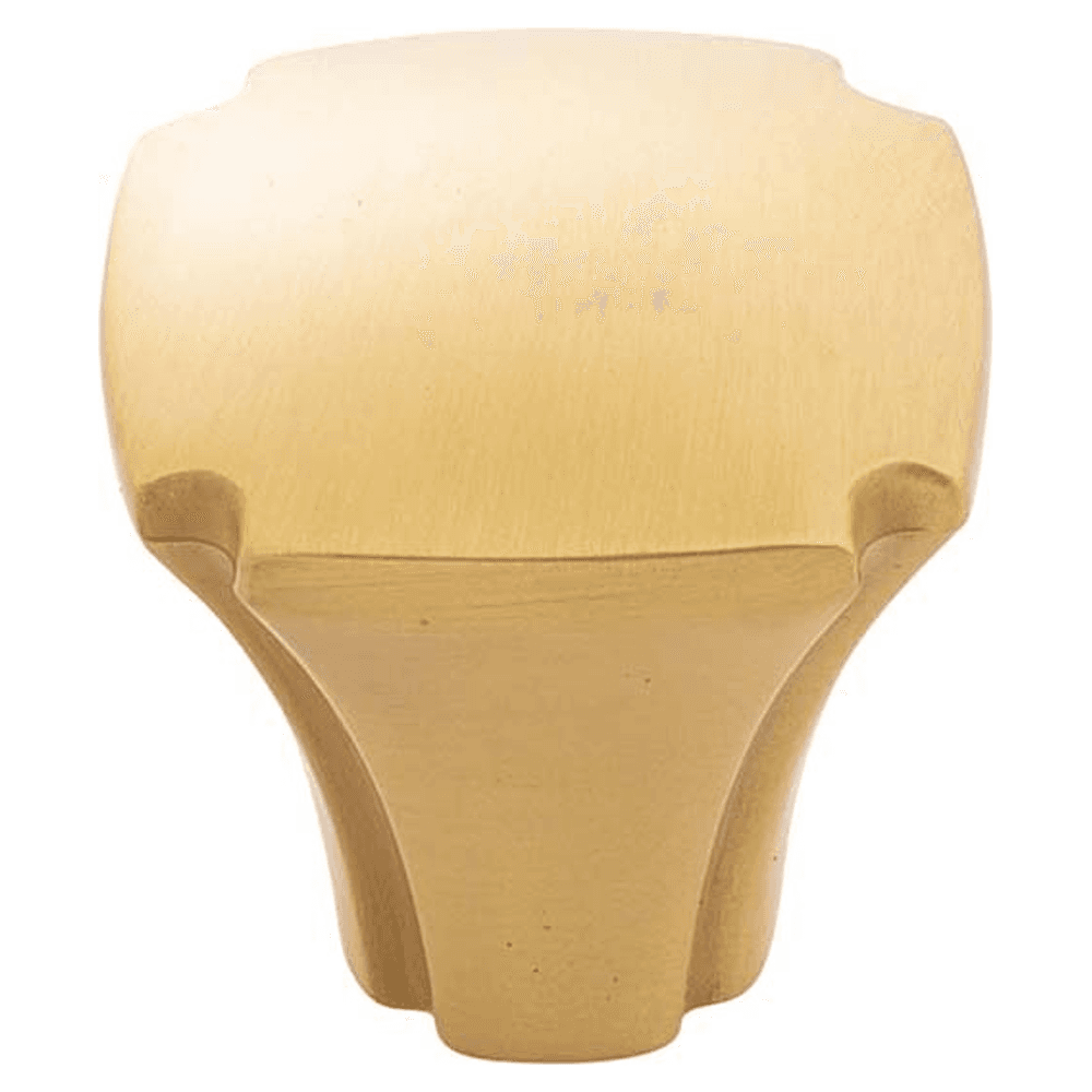 1-1/8" Veranda Square Cabinet Knob, Brushed Golden Brass