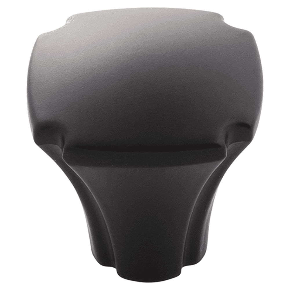 1-1/8" Veranda Square Cabinet Knob, Matte Black