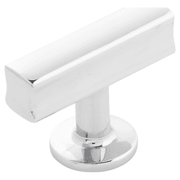 1-15/16" x 15/16" Woodward T-Cabinet Knob, Chrome