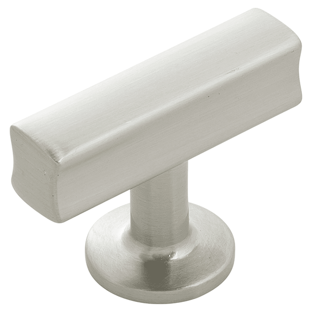 1-15/16" x 15/16" Woodward T-Cabinet Knob, Satin Nickel (10/Box)