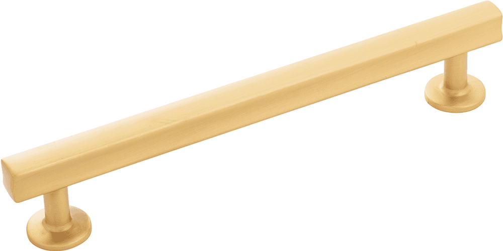 6-5/16" Woodward Bar Pull, Brushed Golden Brass