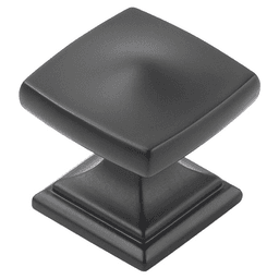 1-1/4" Dover Square Cabinet Knob, Matte Black