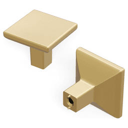 1-1/4" Skylight Square Cabinet Knob, Champagne Bronze