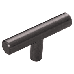 2-3/8" x 1/2" Bar Pulls T-Cabinet Knob, Brushed Black Nickel (10/Box)