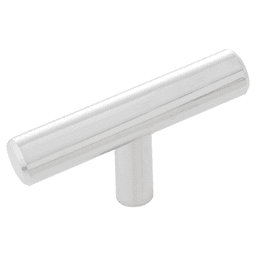 2-3/8" x 1/2" Bar Pulls T-Cabinet Knob, Chrome