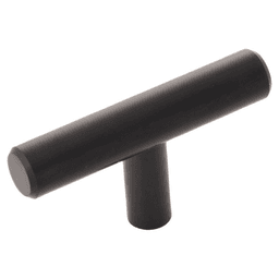 2-3/8" x 1/2" Bar Pulls T-Cabinet Knob, Matte Black (10/Box)