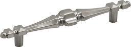 4-1/4" x 5-3/4" x 1" Southwest Bar Pull, Satin Nickel