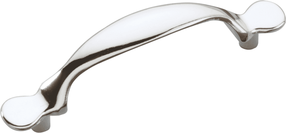 3" x 4" x 1/2" Southwest Arch Pull, Chrome
