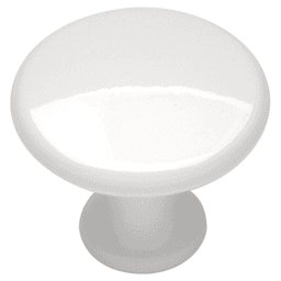 1-1/8" Conquest Cabinet Knob, White