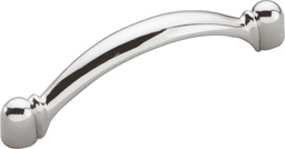 3" x 3-3/8" x 3/4" Southwest Arch Pull, Chrome