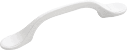 3" x 5" x 11/16" Southwest Arch Pull, White