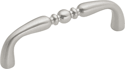 3" x 3-1/4" x 3/8" Southwest Handle Pull, Satin Nickel