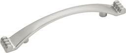 3" x 4-1/2" x 9/16" Southwest Arch Pull, Satin Nickel