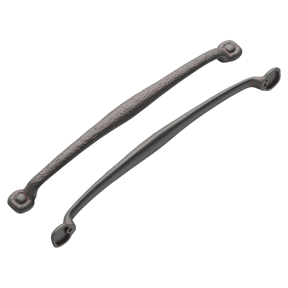 18" Refined Rustic Cabinet Pull, Rustic Iron