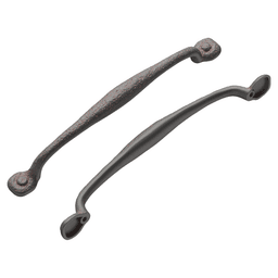12" Refined Rustic Appliance Pull, Rustic Iron (5/Box)