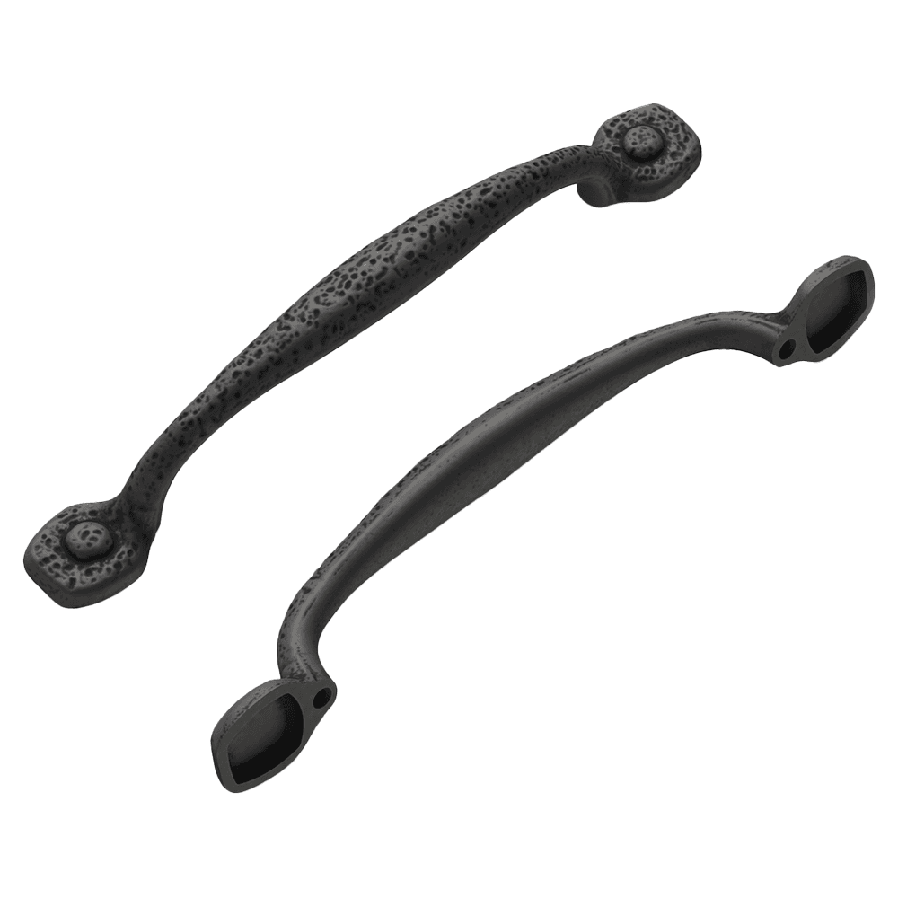 8" Refined Rustic Appliance Pull, Black Iron (5/Box)