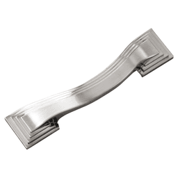 3-1/2" Deco Arch Pull, Satin Nickel