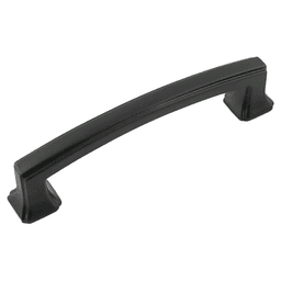 3-3/4" Bridges Cabinet Pull, Matte Black