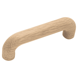 3-1/2" Natural Woodcraft Cabinet Pull, Unfinished Wood