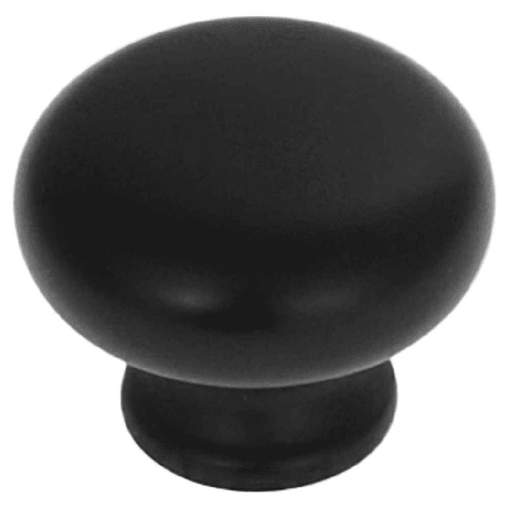 1-1/8" Cottage Cabinet Knob, Matte Black
