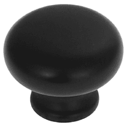 1-1/8" Cottage Cabinet Knob, Matte Black