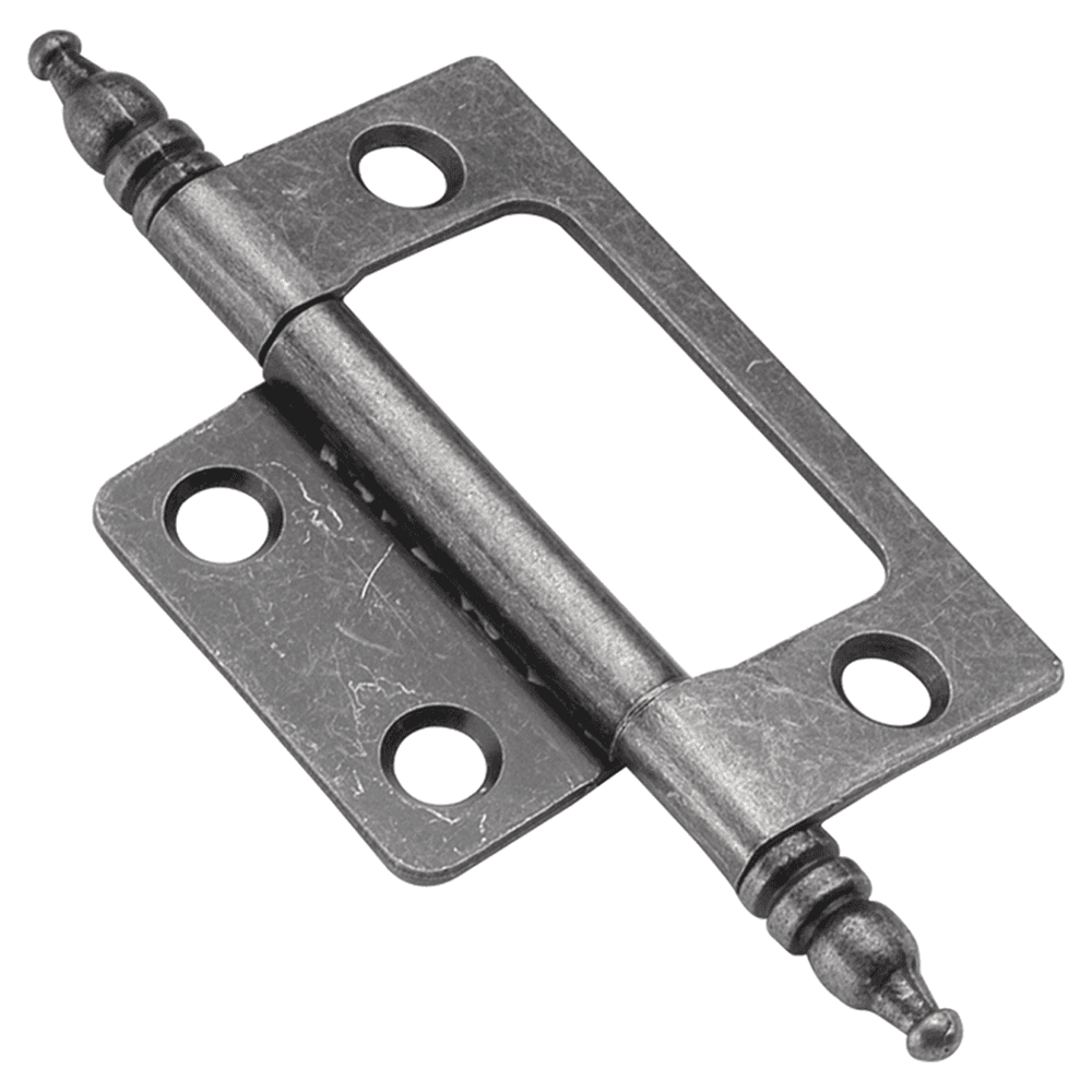 SurFace Face Mount Hinge, Silver Medallion