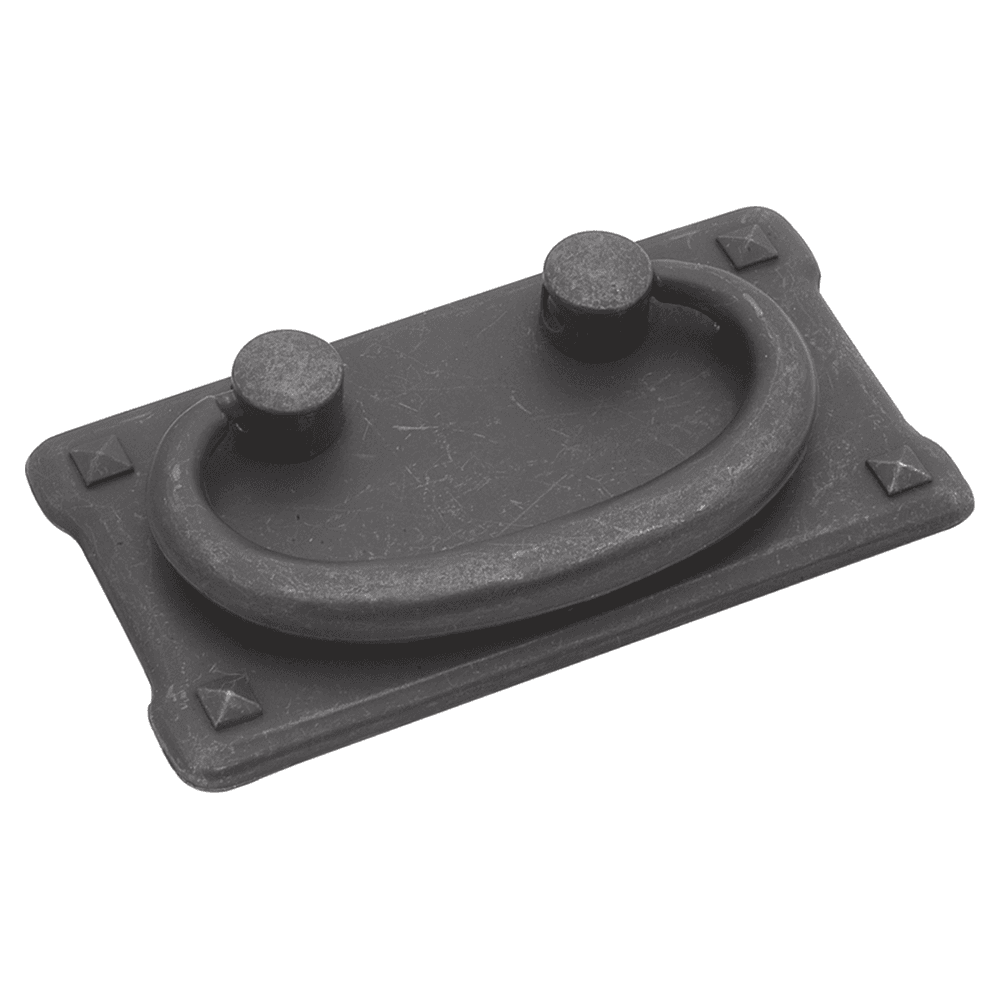 1-1/2" Old Mission Cabinet Pull, Black Mist Antique