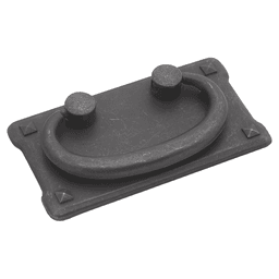 1-1/2" Old Mission Cabinet Pull, Black Mist Antique