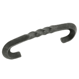 3" Charleston Blacksmith Cabinet Pull, Black Iron (25/Box)