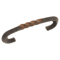 3" Charleston Blacksmith Cabinet Pull, Rustic Iron
