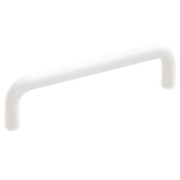3-1/2" Wire Pulls Cabinet Pull, White