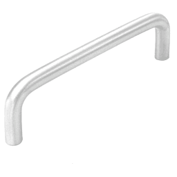 4" Wire Pulls Cabinet Pull, Satin Aluminum