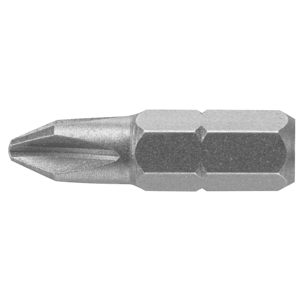 #1 x 1" Phillips Drive Insert Bit, 1" Length