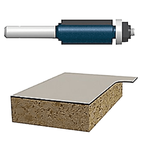 3/4" x 2-3/4" Laminate Flush Trim Bit, 2-Flute, 1/2" Shank
