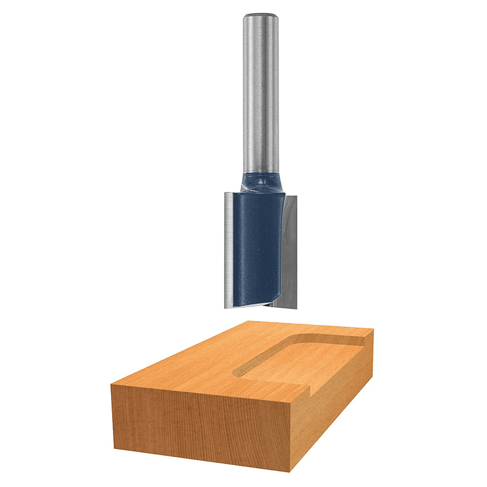 1/2" Mortising Router Bit, 2-Flute, 1/4" Shank