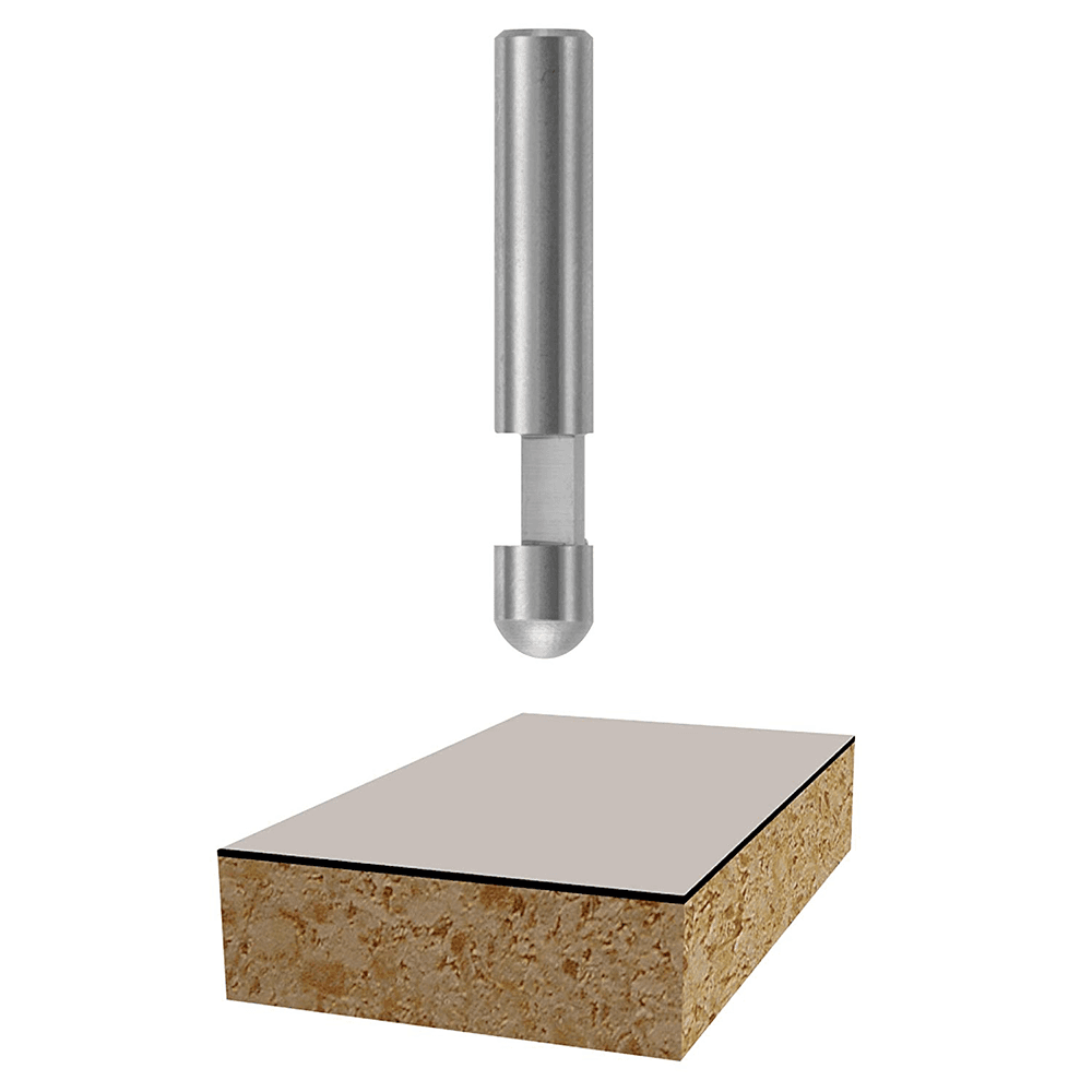 1/4" x 1-1/2" Flush Trim Bit, 1-Flute, 1/4" Shank