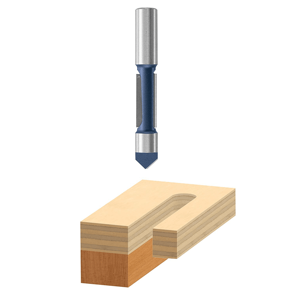 3/8" x 3" Panel Pilot Bit, 2-Flute, 3/8" Shank