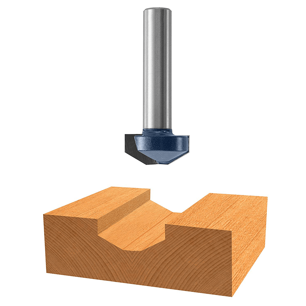 1-1/8" x 2-3/4" Raised Panel Groove Bit, 1-Flute, 1/2" Shank