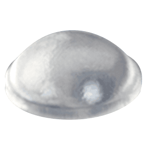 3/8" Polyurethane Door Bumpers, Clear, Hemispherical, 288 per Sheet