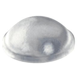 3/8" Polyurethane Door Bumpers, Clear, Hemispherical, 288 per Sheet