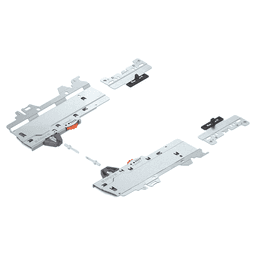 Merivobox Tip-On Blumotion Unit Set with 40Kg Capacity for Merivobox, Light Gray, 270mm - 300mm