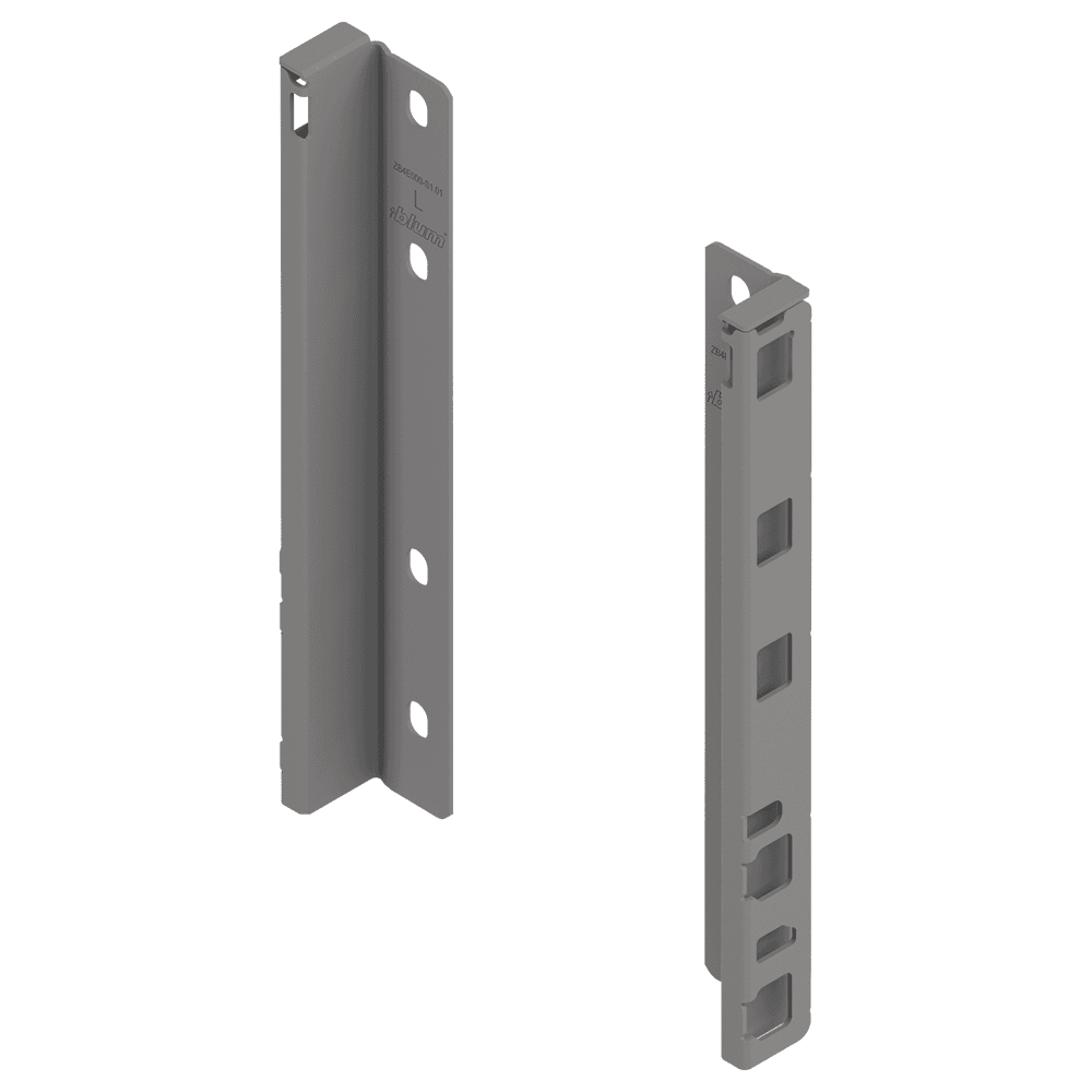 Merivobox Back Fixing Bracket E-Height 209mm, Indium Gray Matte