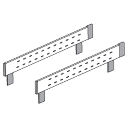 Orga-Line Wide Interior Side Rail for 21" Drawer, 5", Gray, 18