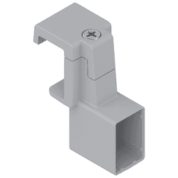 Orga-Line Cross Gallery Rail Connector, Gray