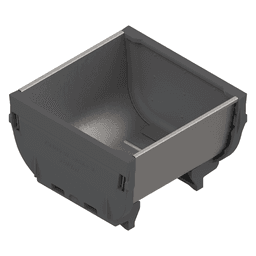 3-7/16" Single Orga-Line Tray, Stainless Steel